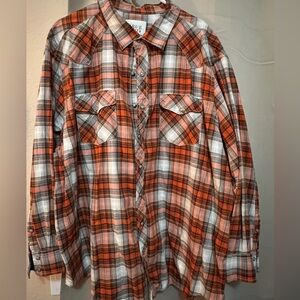 True Nation 3XL flannel button up shirt